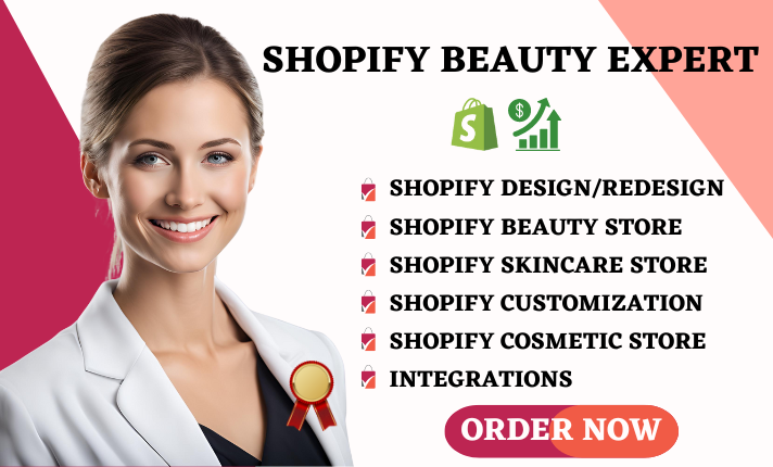 I Will Design Your Shopify Beauty Website and Skincare Store