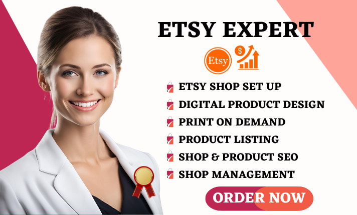 I Will Set Up Your Etsy Digital Product Shop with SEO Listings and Print on Demand