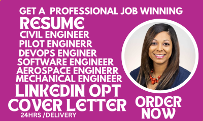 I Will Write Mechanical, Aerospace, Civil, Industrial, Technical, and Architecture Resume
