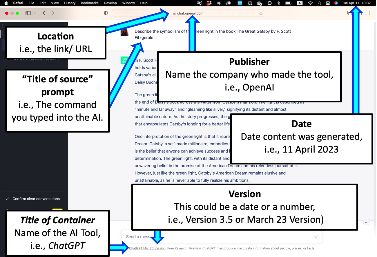 AI and Chat GPT  Citation Guide  MLA9  LibGuides at United World 