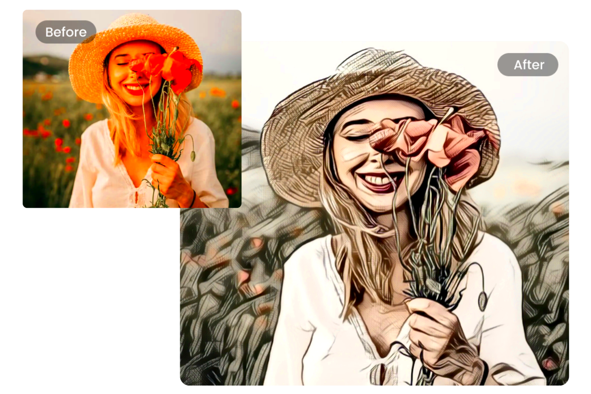 Photo to Coloring PageTurn Pictures into Coloring Page for Free I Fotor