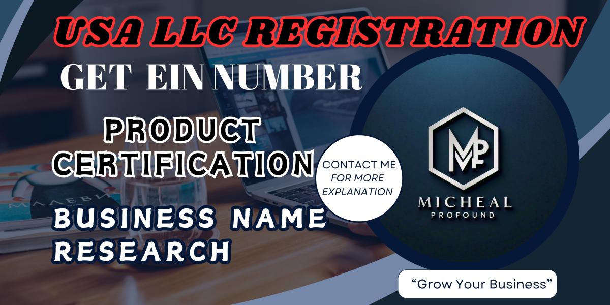 I Will Do USA LLC Registration, EIN, and Product Certificate for USA and Non-USA Citizens