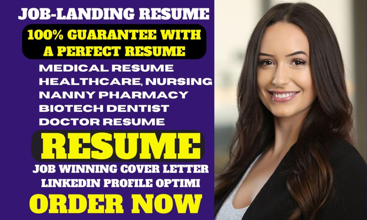 I Will Craft Medical Resume, Nursing Resume, Healthcare Resume, and Resume Writing