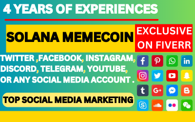 I Will Do Telegram Promotion, Pump Your SOL, Memecoin, ETH Project to Increase Your Market Cap
