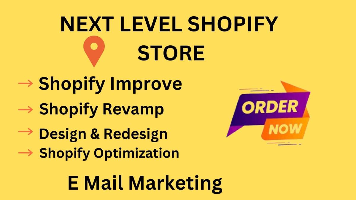 I Will Edit, Manage, Design, Redesign Shopify Dropshipping, Improve, Revamp Klaviyo Flow & SEO