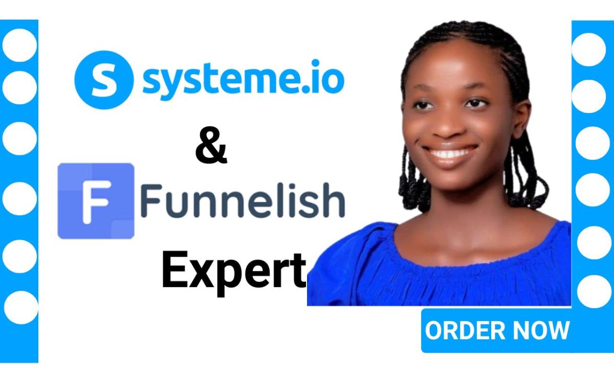 I Will Build Systeme IO, Landing Pages, Sales Funnel, Website, Blog