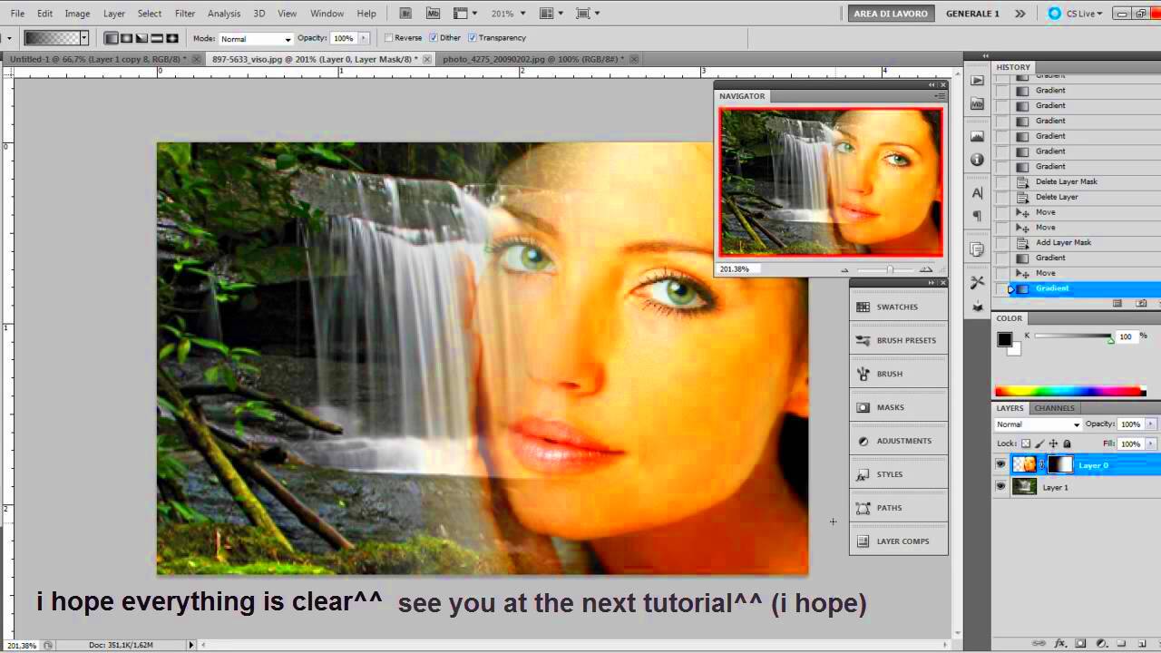 Photoshop Tutorial  How to fade two images together  YouTube