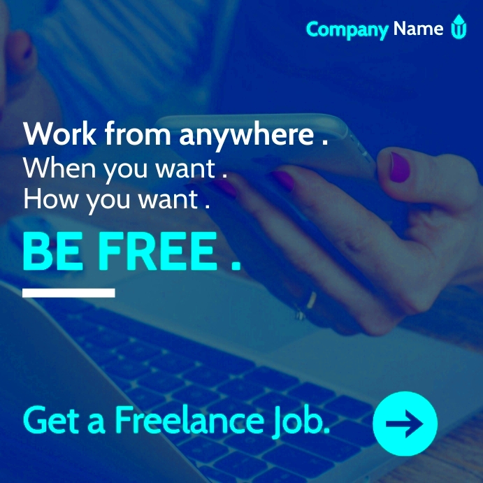 Copy of Freelance job advertisement hiring  PosterMyWall