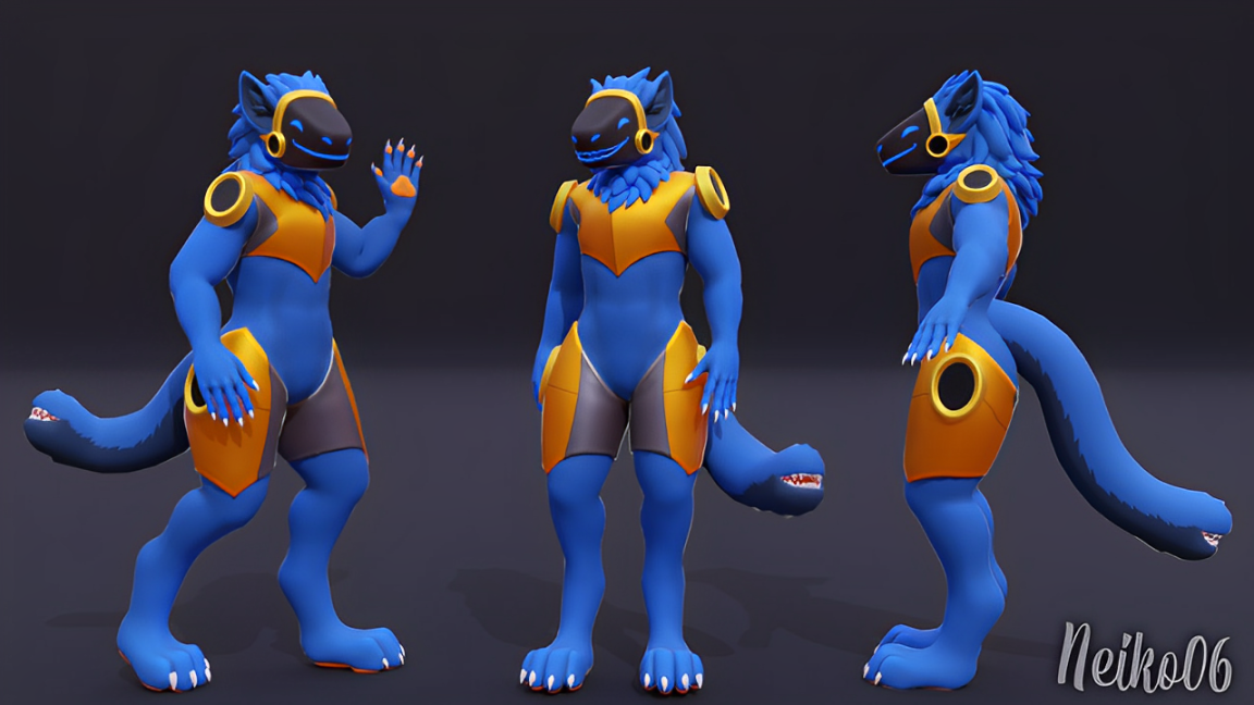 I Will Design Your Custom NSFW/SFW Protogen Character VRChat Furry Avatar