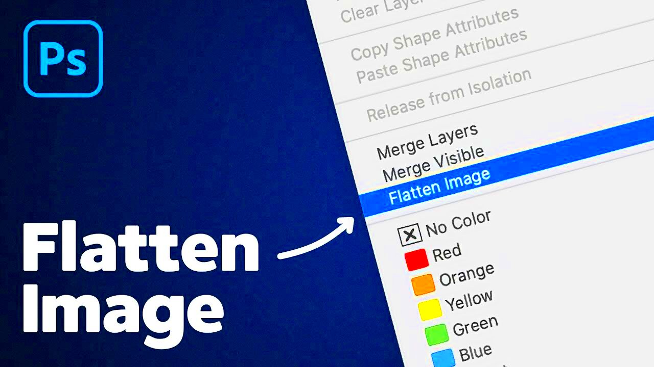 How to Flatten Image in Photoshop  YouTube