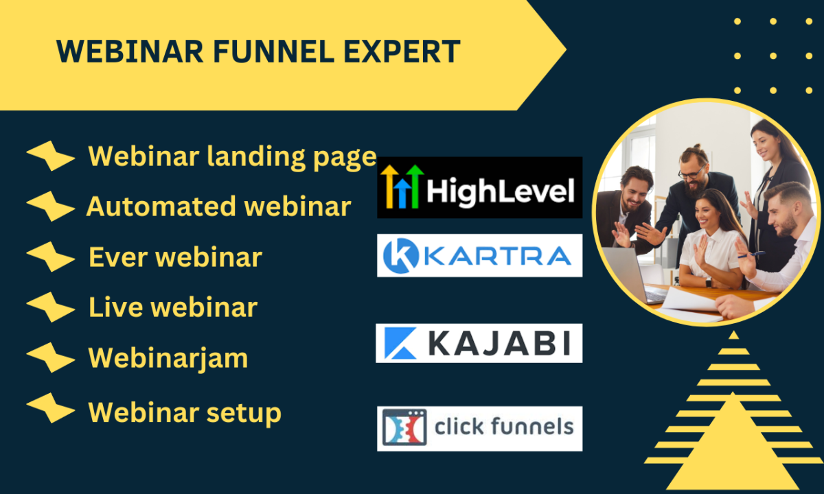 I Will Create Your Live or Automated Webinar Funnel on EverWebinar, WebinarJam, and Clickfunnels!