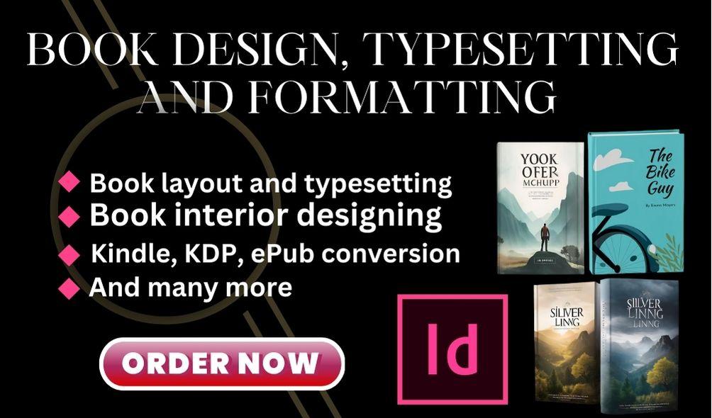 I Will Create Stunning Book Cover Designs, Formatting, and Typesetting for ePub, KDP, and More Using InDesign