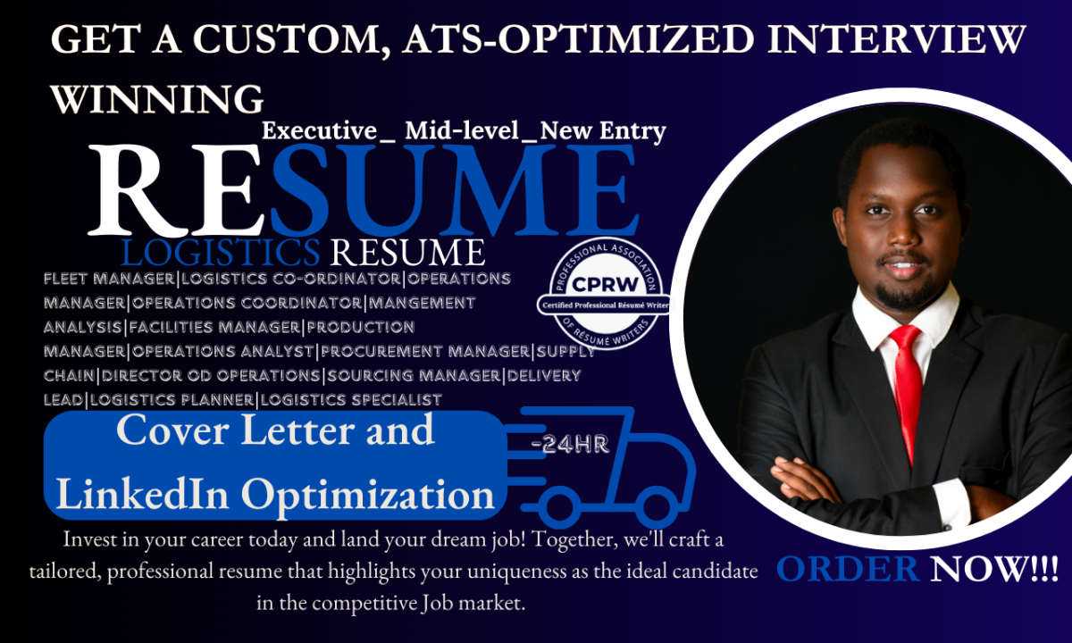 I Will Create an ATS-Optimized Logistics and Warehouse Resume for Your Career Success