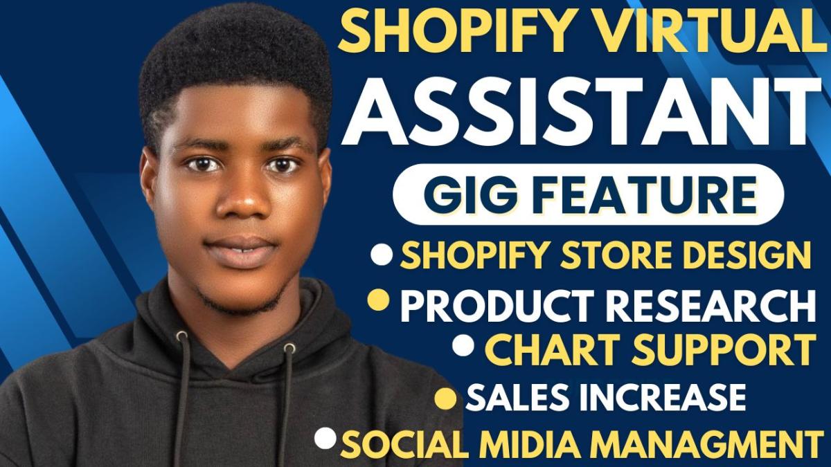 I Will Be Your Shopify Store Manager, Shopify Website, Shopify Virtual Assistant