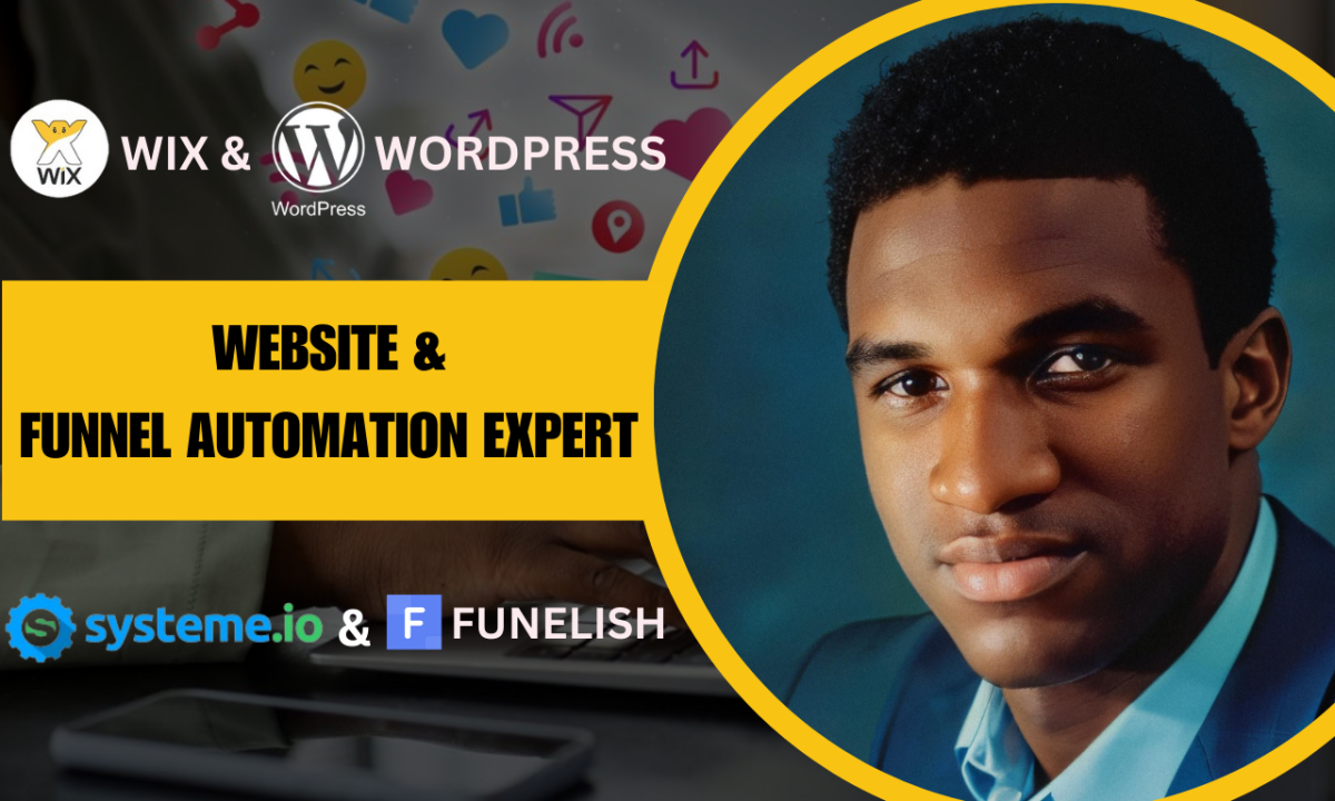 I Will Be Your Systeme.io Website & Funnelish Landing Page Expert for Sales Clone Funnels