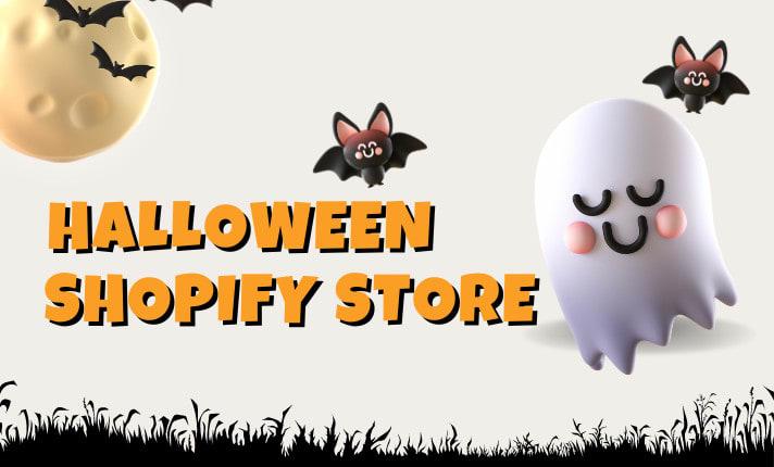 I Will Design Spooky Halloween Pumpkin Flyer, Poster, Logo, T-Shirt, and Christmas Shopify Store