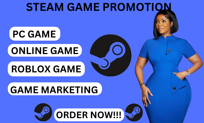 I Will Make Steam Game Promotion, Steam Game Wishlist, Game Promotion, Game Market