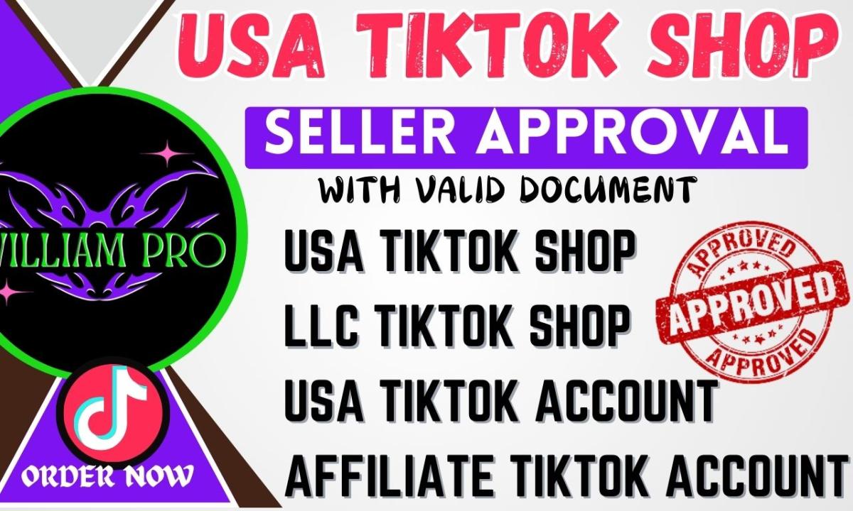 I Will Create USA TikTok Shop, USA TikTok Account & USA LLC TikTok Shop for Non-Residents