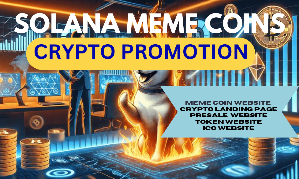 I Will Create a Solana Meme Coin Landing Page & Crypto Presale Website