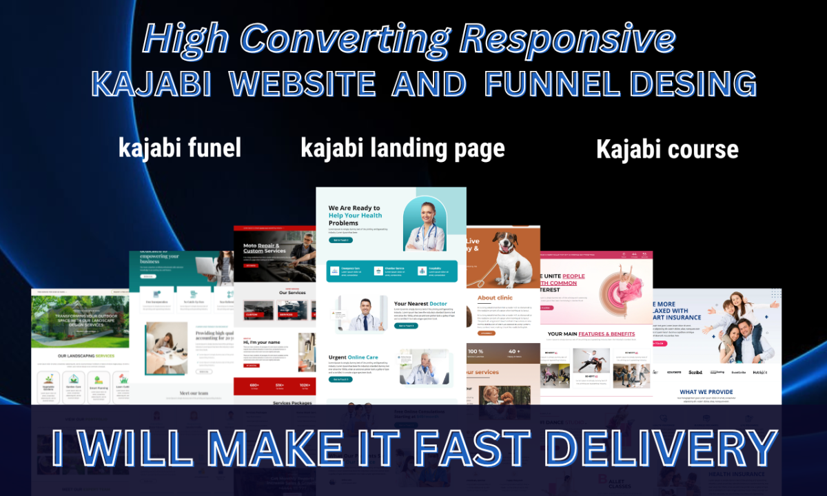 I Will Create a Kajabi Website Online Course Landing Page Funnel Pipeline Using Leadpages Content