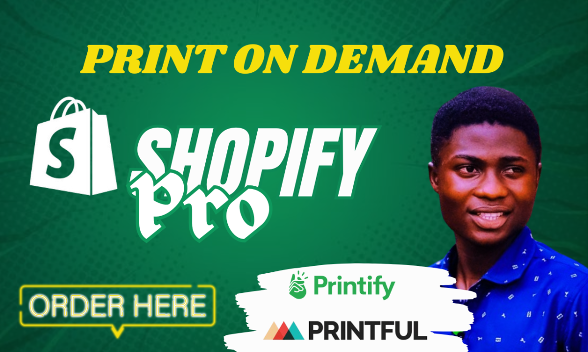 I Will Produce a High-Quality Print on Demand Shopify Website