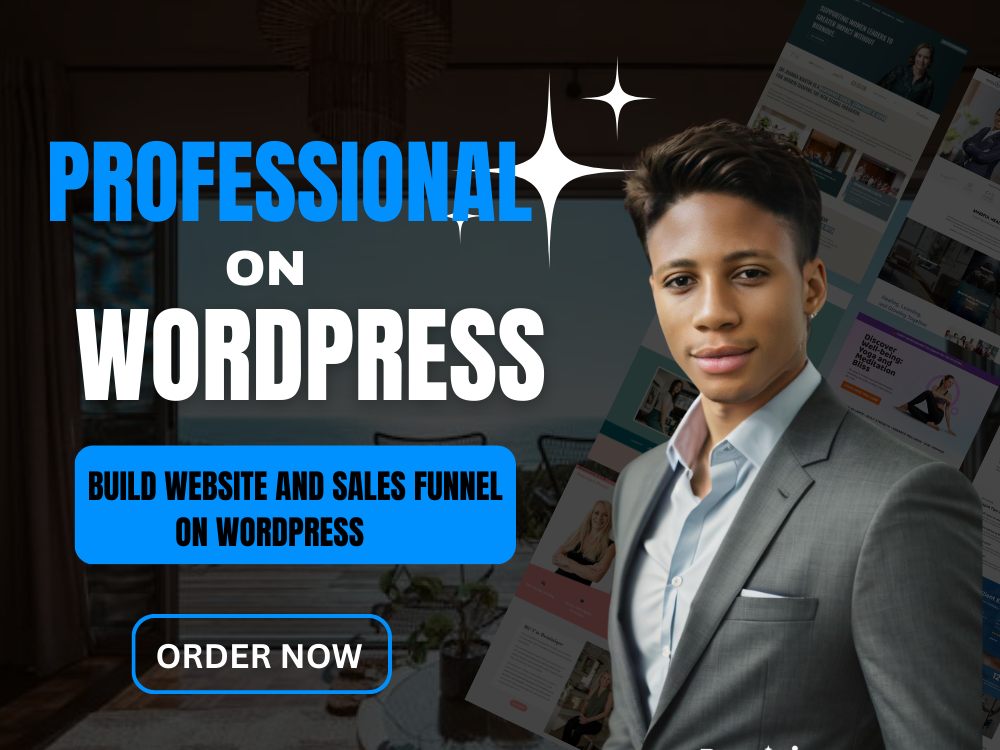 I will be an expert wordpress, wordpress landingpage on wordpress, funnel pro