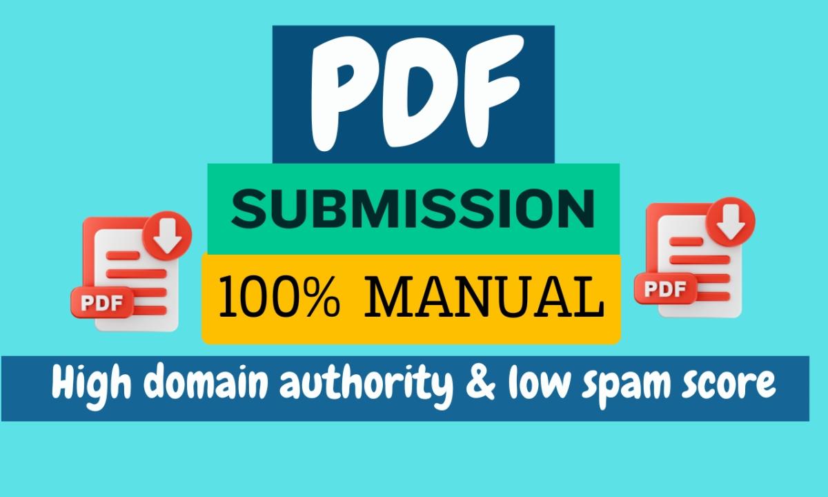 I Will Do PDF, DOC, or PPT Submission to Top 40 Sharing Sites