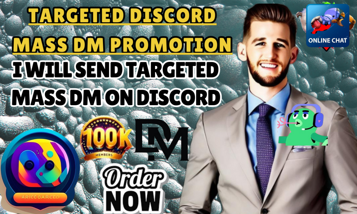 I Will Promote Your Discord Server with Mass DM Services