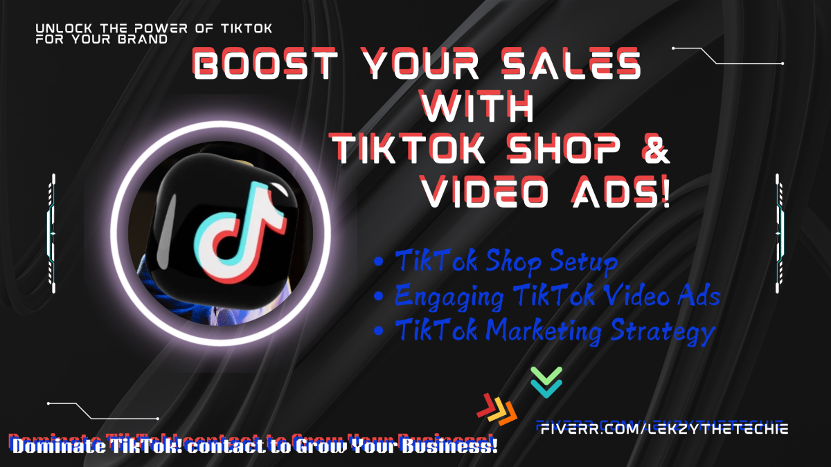 I Will Create USA UK TikTok Shop Dropshipping Ads & Marketing