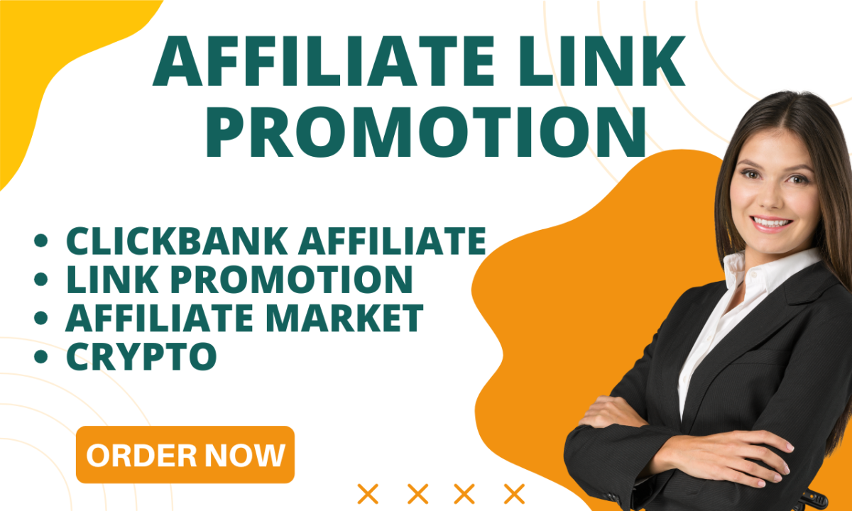 I Will Do Affiliate Link Promotion, ClickBank Link Promotion, Crypto