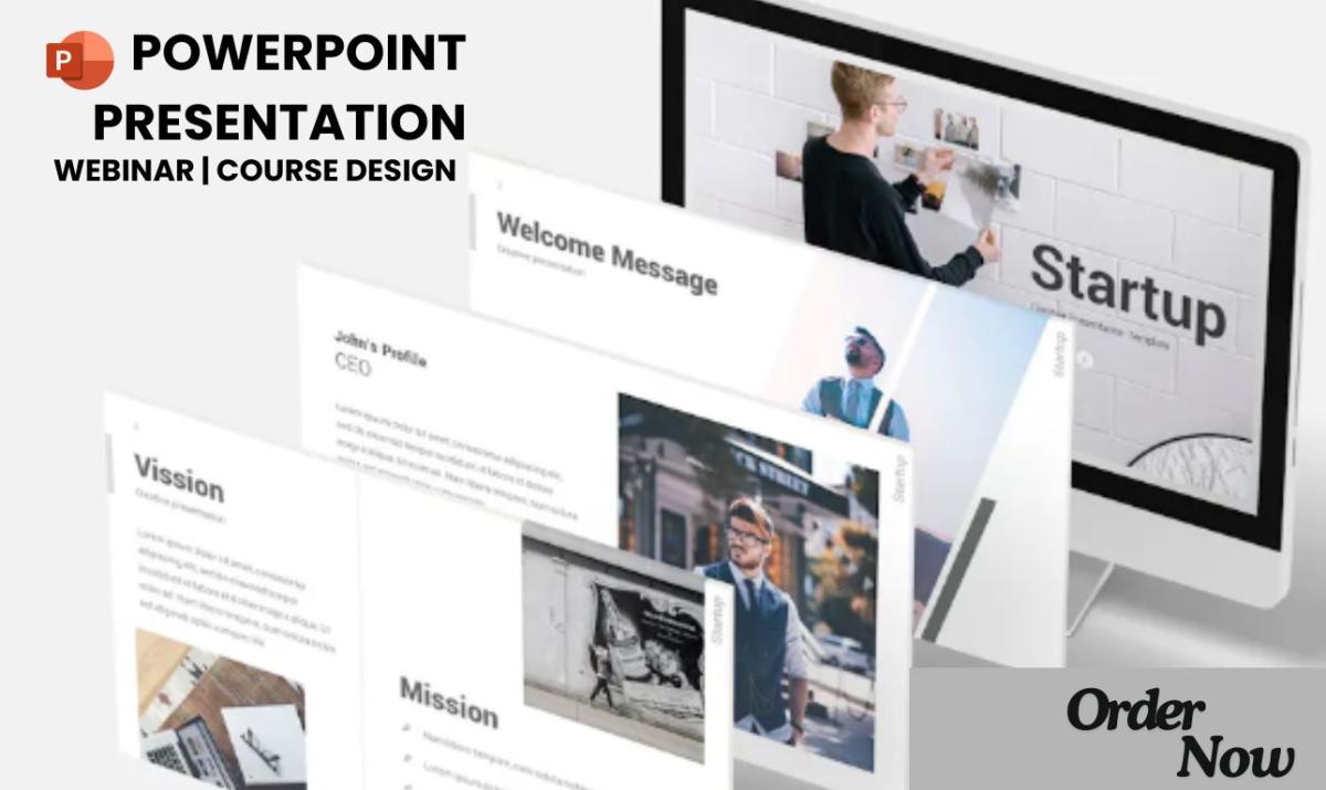 I Will Create Engaging Webinar PowerPoint Slides and Presentations for Your Course Design