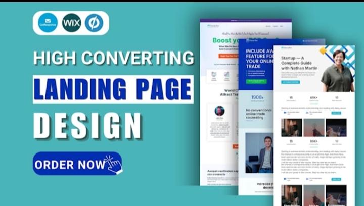 Design Landing Page for Get Response, Click Funnel, HubSpot, Beehiiv, GHL