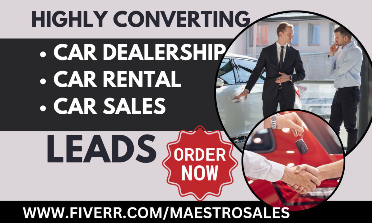 Generate Leads for Car Dealership: Auto Sales, Rentals, and Used Cars