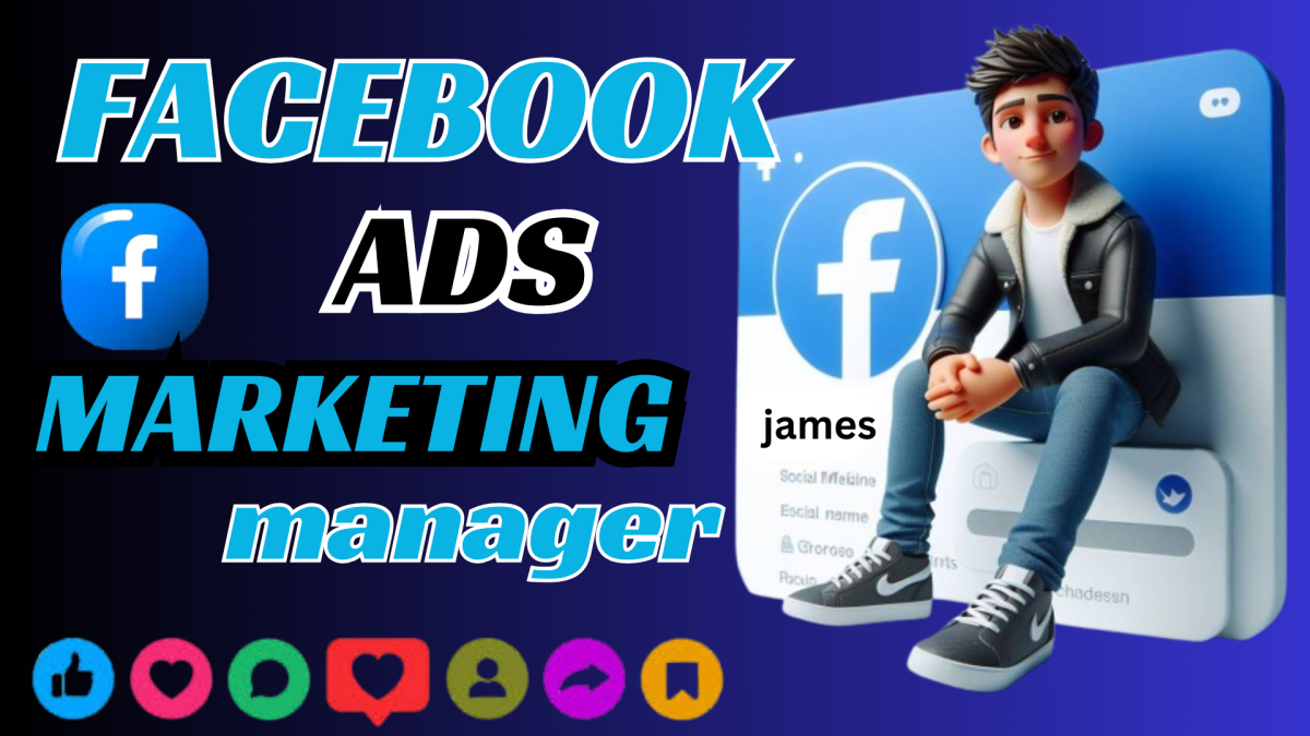 I Will Be Your Facebook Ads Marketing Manager and Content Creator