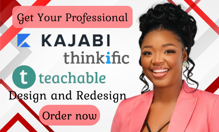 I Will Design Your Kajabi Website, Online Course, and Sales Funnel Landing Page