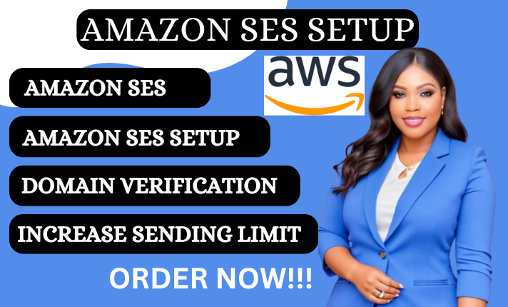 I Will Create Amazon SES, Amazon Limit and Domain Verification