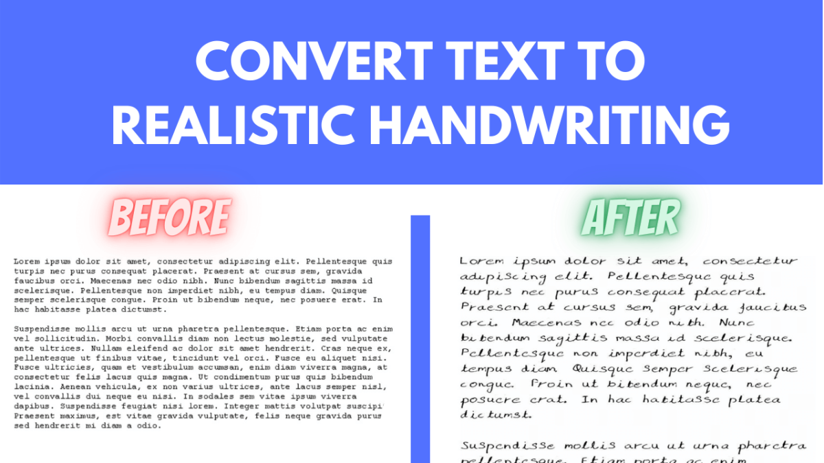 Convert Text to Digital Handwriting