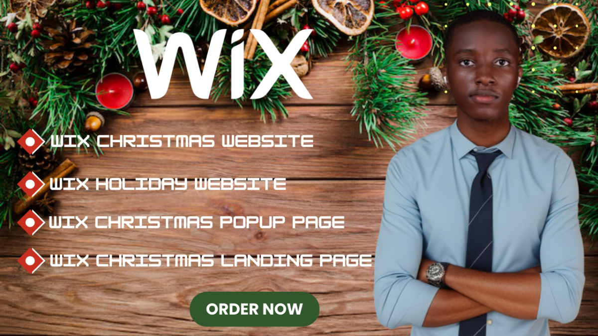 I Will Design a Festive Christmas Website on Wix to Celebrate the Holidays