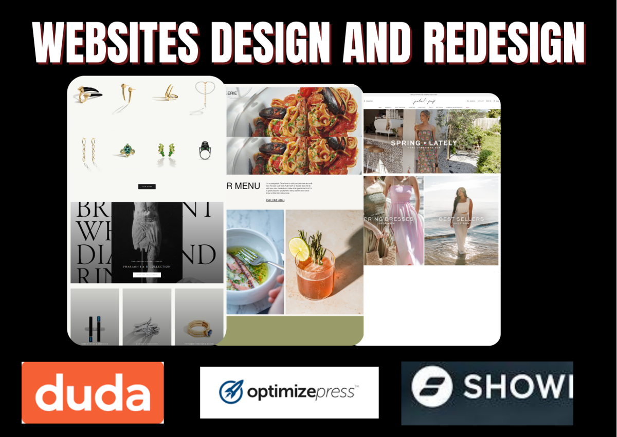 I Will Design, Redesign Showit, OptimizePress, and Duda Websites with SEO Optimization