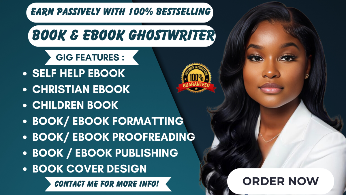 I Will Be Your Self-Help eBook Writer – Christian eBook, Romance Ghostwriter, Non-Fiction eBook