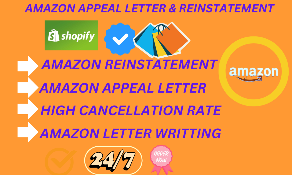 I Will Amazon Appeal Letter Writing and Amazon Reinstatement