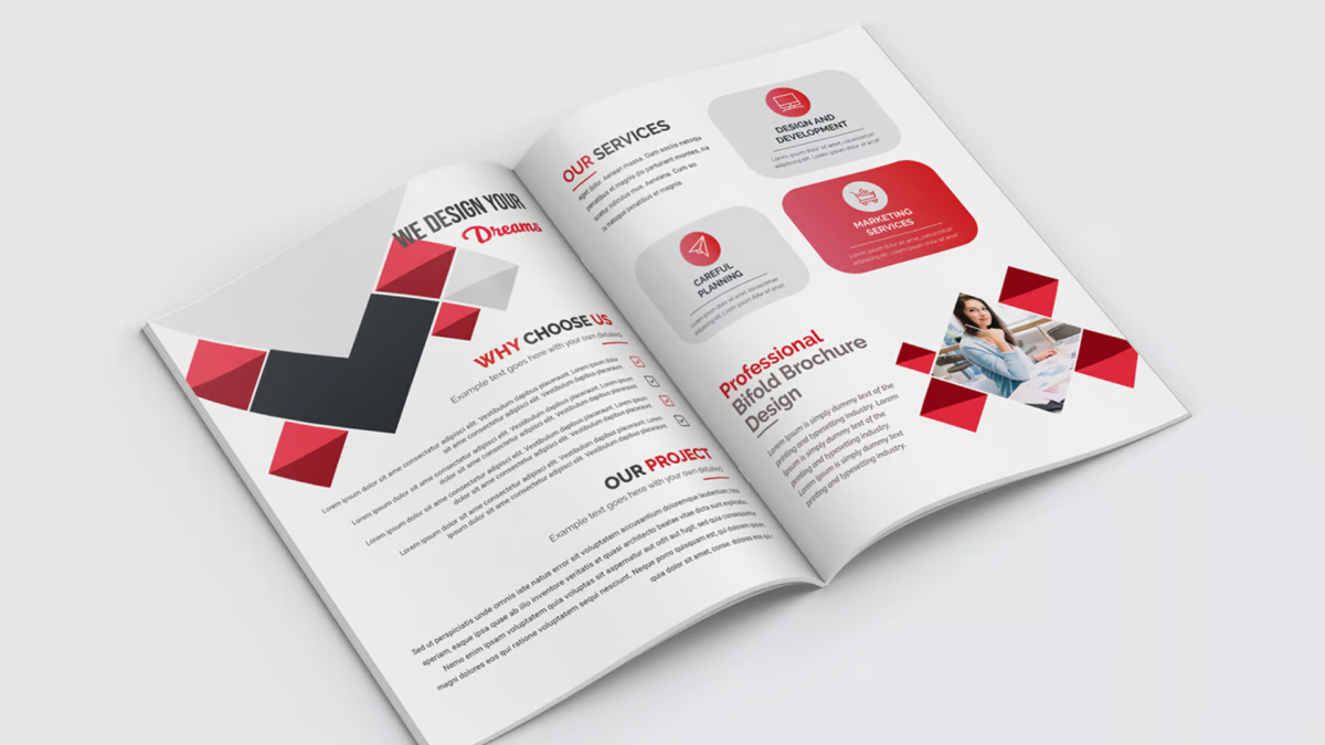 I Will Create and Redesign Corporate Brochures, Bifold, Trifold Brochures, and Company Flyers