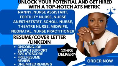 I Will Create a Nanny, Nursing, Neonatal Midwife, and Healthcare Resume