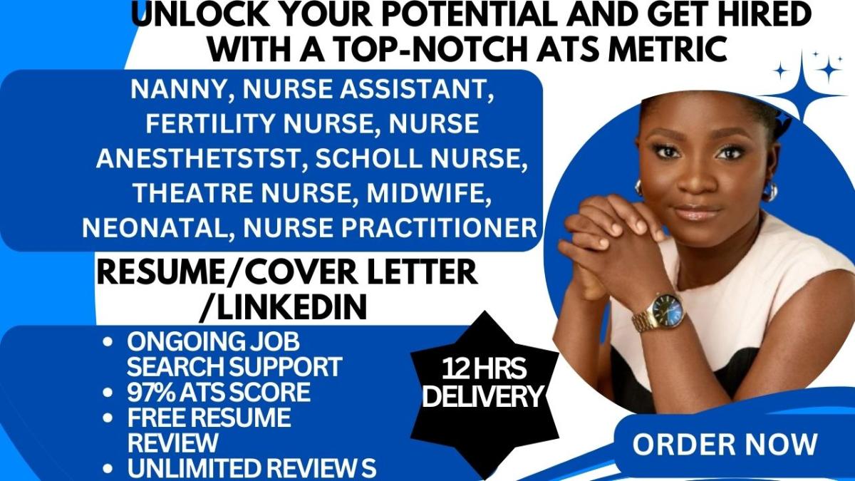 I Will Craft a Professional Resume for Nanny, Nursing, Neonatal Midwife, and Healthcare Roles