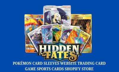 I Will Design Pokémon Card Sleeves Website for Trading Card Game & Sports Cards Shopify Store