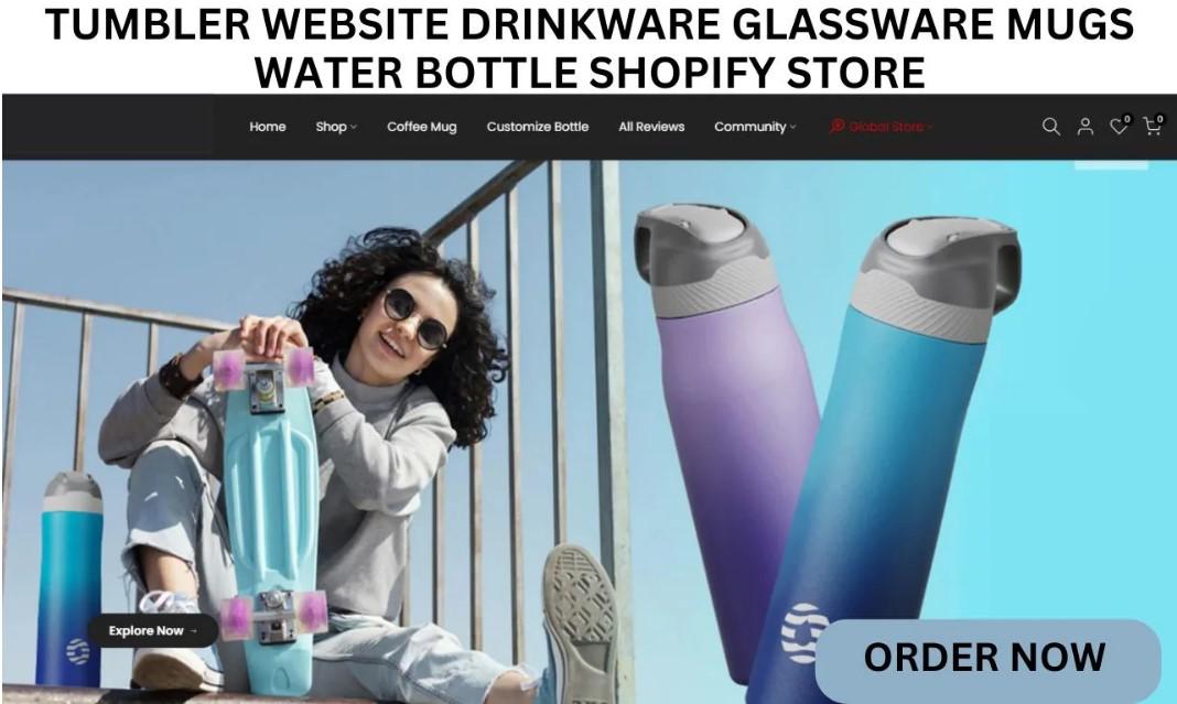 I Will Create a Stunning Shopify Store for Your Tumbler, Drinkware, Glassware, Mugs, and Water Bottles