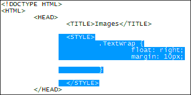 How to wrap text around an HTML image using CSS