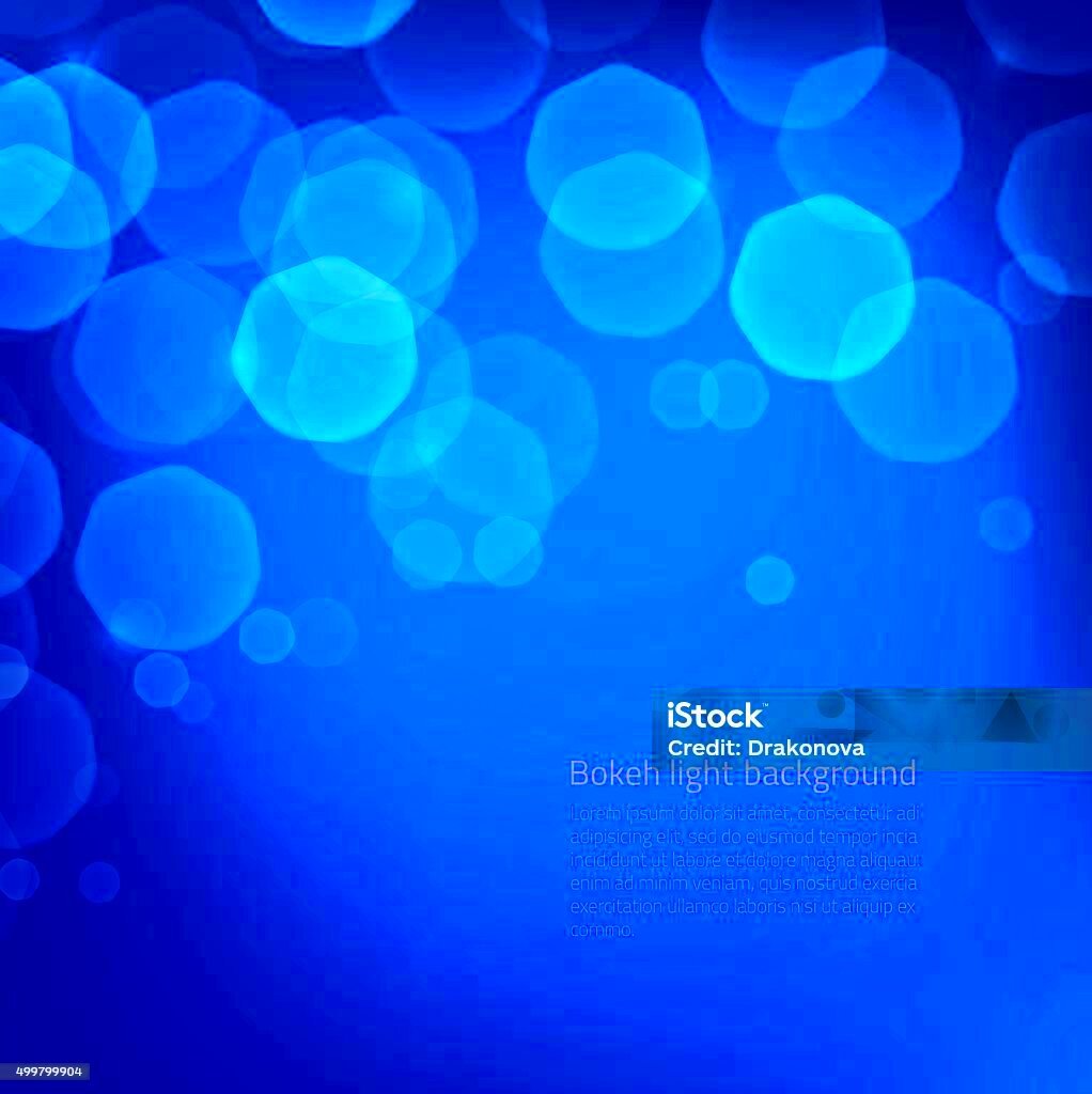 Blue Bokeh Background Stock Illustration  Download Image Now 