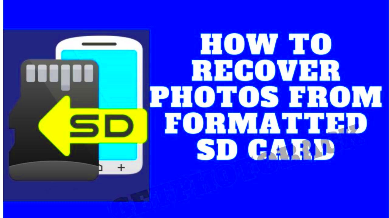 How to Recover Photos from Formatted SD Card  YouTube