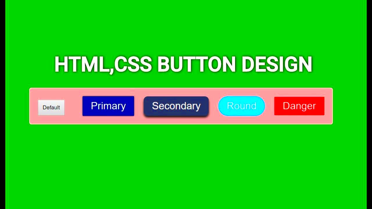 HTMLCSS Custom Button design For beginner tutorials  YouTube